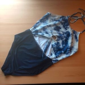 One Piece Bathing Suit w/ Front Knot